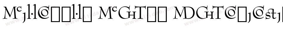 Bernhard Bold Condensed BT字体转换